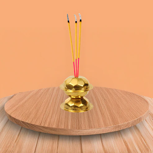 Brass Diamond Agarbatti Stand